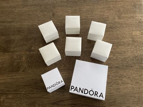 used portable metal pandora box|empty pandora earring box.